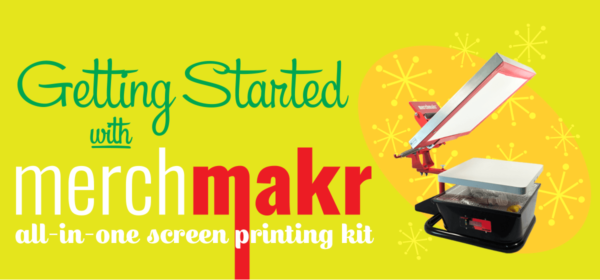 How To Screen Print T-Shirts At Home Using The Best Screen Print Starter Kit  (Merch Makr Tutorial) 